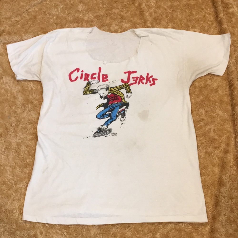 Vintage Circle Jerks t shirt Shawn Kerri 80s punk